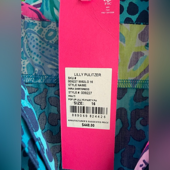 NWT Lilly Pulitzer Mira Midi Shirtdress - Lilly’s Party - 16 - Picture 2 of 4